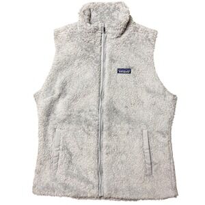Patagonia Los Gatos Fleece Vest Womens Large Drifter Grey Full Zip 25216 New